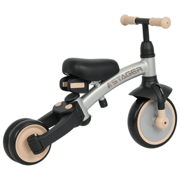 Triciclu Qplay Stager 3in1 25 kg / Platinum photo 2