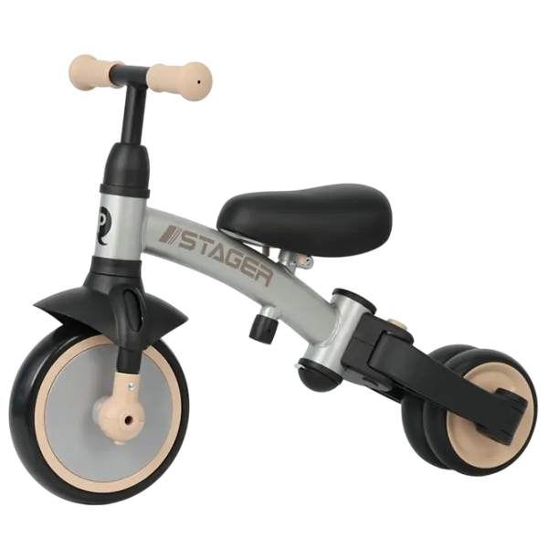 Triciclu Qplay Stager 3in1 25 kg / Platinum photo 3