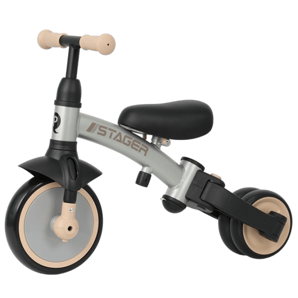 Triciclu Qplay Stager 3in1 25 kg / Platinum photo 3