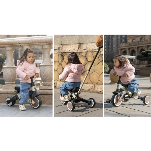 Triciclu Qplay Stager 3in1 25 kg / Platinum photo 4