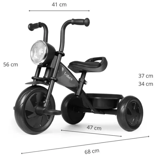 Triciclu Qplay Triduro 25 kg / Black photo 8