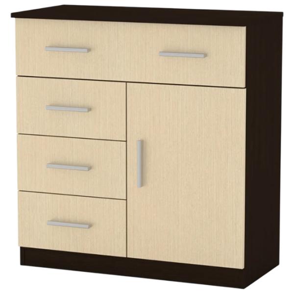 Comodă ML-Mobila 1-3-1 84 x 80 x 39 / PAL / Wenge Combi photo 1
