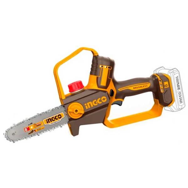 Fierăstrău cu lanţ INGCO CGSLI20882 Cu acumulator/ Yellow photo 1
