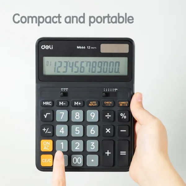 Calculatoare de birou DELI M666 Pentru contabilitate /  photo 6