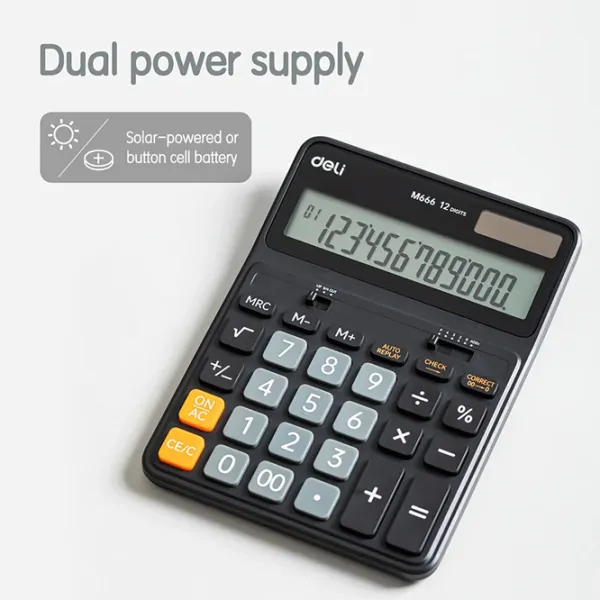 Calculatoare de birou DELI M666 Pentru contabilitate /  photo 7