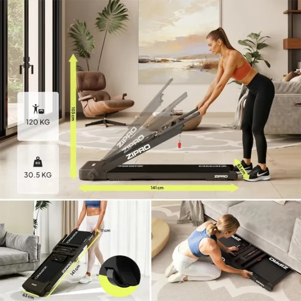 Беговая дорожка Zipro Forma 12 км/ч / 120 кг / Черный photo 6