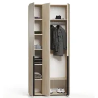 Dulap pentru haine ML-Mobila Lira 3 104 x 50 x 240 / PAL / Sonoma Oak photo 2