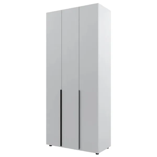 Dulap pentru haine ML-Mobila Lira 3 104 x 50 x 240 / PAL / Light Gray photo 1