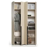Dulap pentru haine ML-Mobila Lira 4 138 x 50 x 240 / PAL / Sonoma Oak photo 2