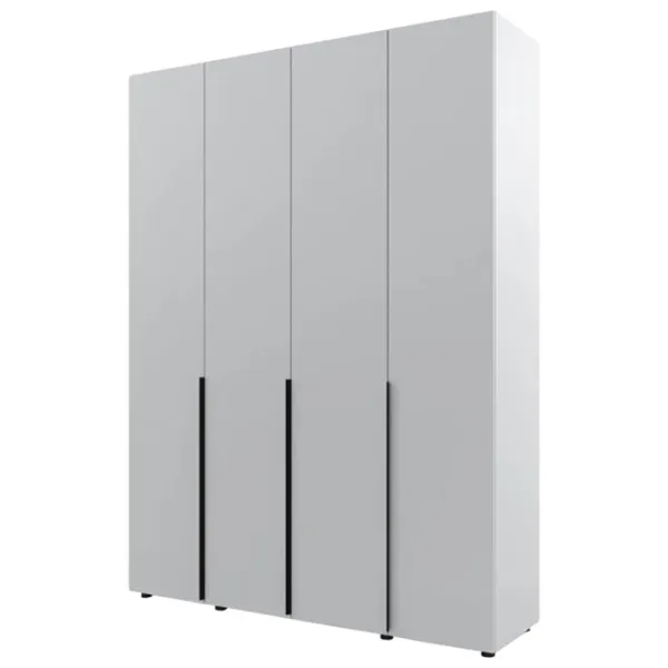 Dulap pentru haine ML-Mobila Lira 4 178 x 50 x 240 / PAL / Light Gray photo 1