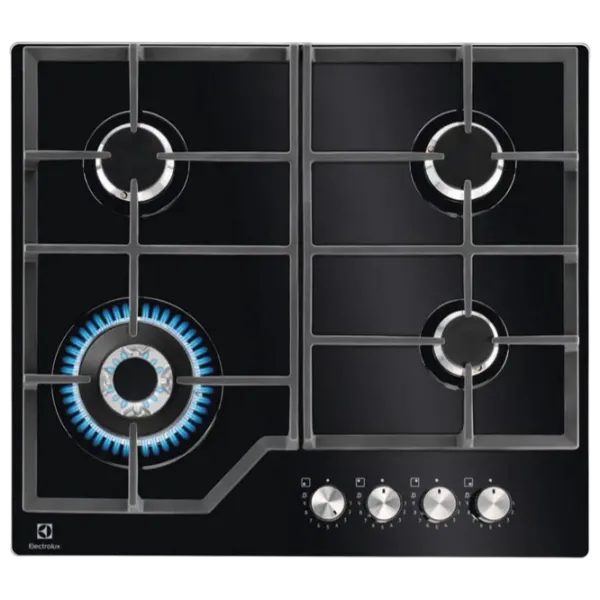 Plită încorporabilă pe gaz Electrolux KGG64362K Sticlă călită / Black photo 1