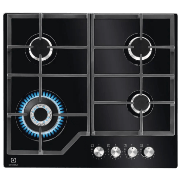 Plită încorporabilă pe gaz Electrolux KGG64362K Sticlă călită / Black photo 1