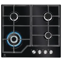 Plită încorporabilă pe gaz Electrolux KGG64362K Sticlă călită / Black