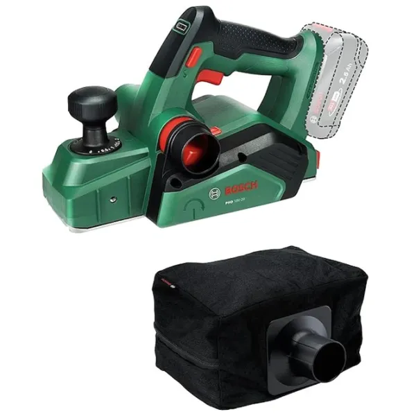 Электрорубанок Bosch PHO 18V-20 12000 об/мин / Зеленый photo 2