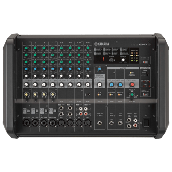 Mixer Yamaha EMX 5 activ / 40 Hz - 20 kHz / Black photo 1