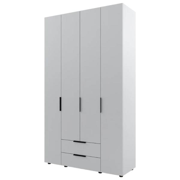 Dulap pentru haine ML-Mobila Lira 4/2 138 x 50 x 240 / PAL / Light Gray photo 1