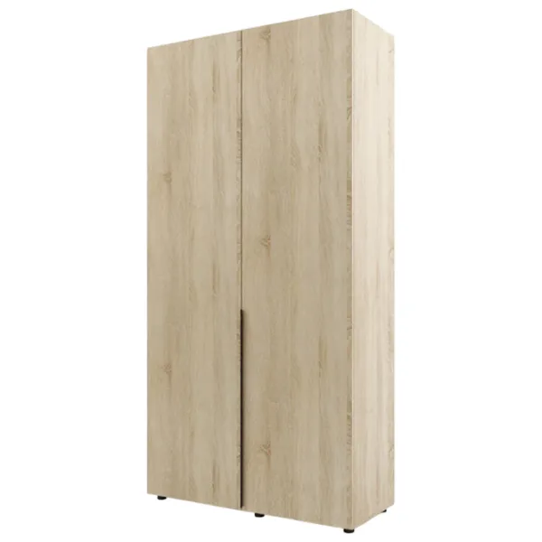 Dulap pentru haine ML-Mobila Lira 2 120 x 50 x 240 / PAL / Sonoma Oak photo 1