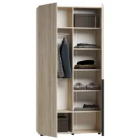 Гардероб ML-Mobila Lira 2 120 x 50см x 240 / ЛДСП / Дуб cонома photo 2