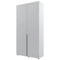 Dulap pentru haine ML-Mobila Lira 2 120 x 50 x 240 / PAL / Light Gray
