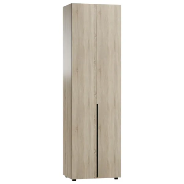 Dulap pentru haine ML-Mobila Lira 2 70 x 50 x 240 / PAL / Sonoma Oak photo 1