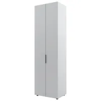 Dulap pentru haine ML-Mobila Lira 2 70 x 50 x 240 / PAL / Light Gray