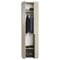 Dulap pentru haine ML-Mobila Lira 2 70 x 50 x 240 / PAL / Light Gray photo 2