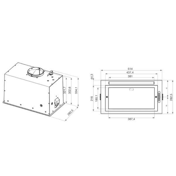 Hotă Whirlpool WCT3 64 FLB X Încorporabilă/ Inox/ Gray photo 3
