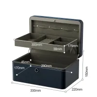 Сейф DELI DLAE205-BL Бархат / Отпечаток пальца photo 5