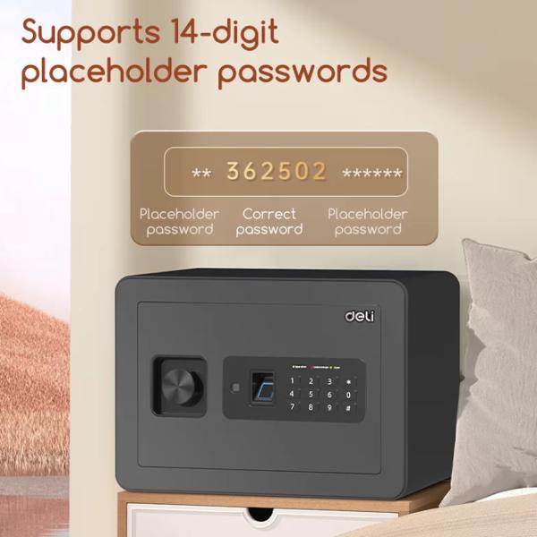 Сейф DELI T591 Cталь / Отпечаток пальца photo 5