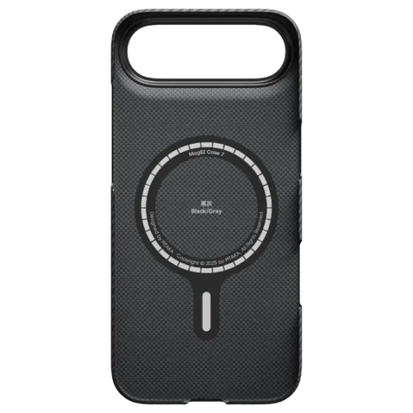 Husă pentru smartphone Apple iPhone Air Pitaka / MagSafe Back / PC / Black-Gray photo 3
