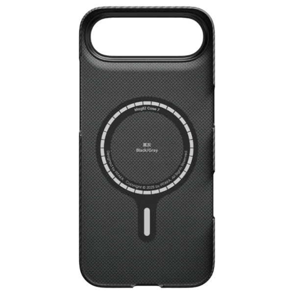 Husă pentru smartphone Apple iPhone Air Pitaka / MagSafe Back / PC / Black-Gray photo 3