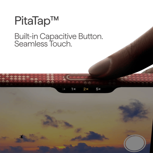 Husă pentru smartphone Apple iPhone 17 Pro Max Pitaka / MagSafe Back / PC / Gold Red photo 2