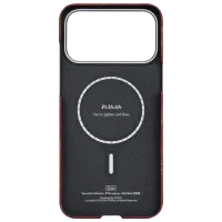 Husă pentru smartphone Apple iPhone 17 Pro Max Pitaka / MagSafe Back / PC / Gold Red photo 3