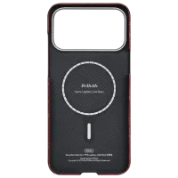 Husă pentru smartphone Apple iPhone 17 Pro Pitaka / MagSafe Back / PC / Gold Red photo 4