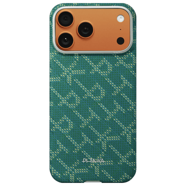 Husă pentru smartphone Apple iPhone 17 Pro Pitaka / MagSafe Back / PC / Gold Green photo 1
