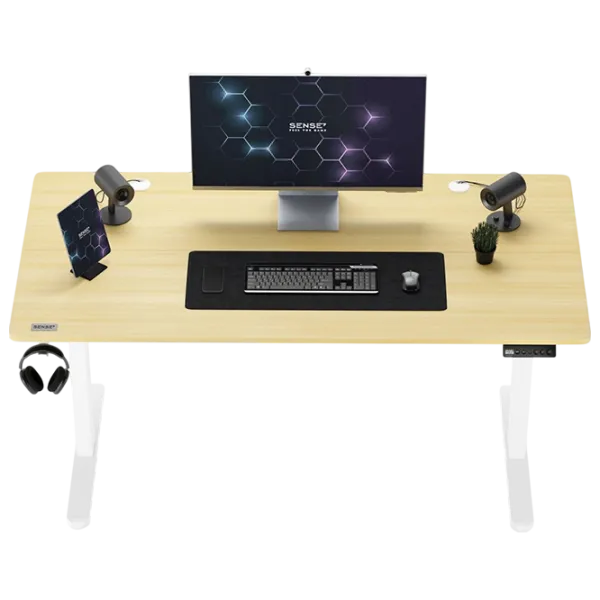 Компьютерный стол SENSE7 Nojo МДФ / Сосна-белый photo 2