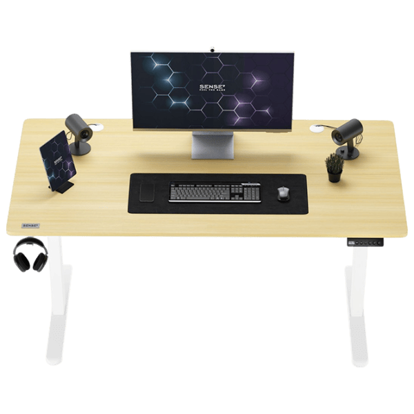 Компьютерный стол SENSE7 Nojo МДФ / Сосна-белый photo 2