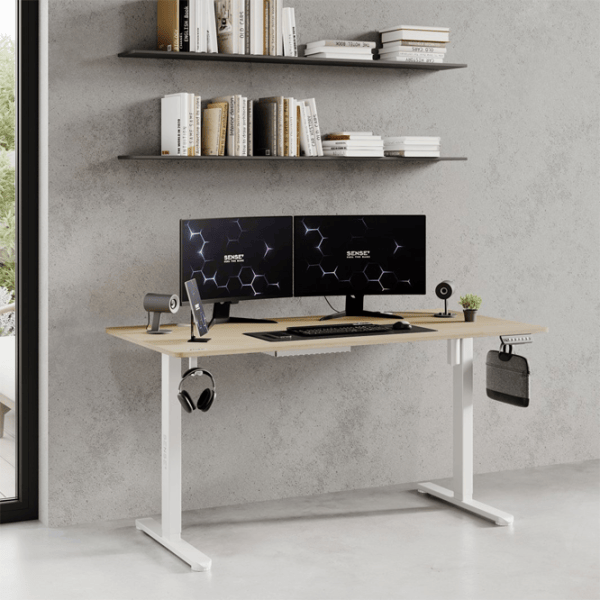 Компьютерный стол SENSE7 Nojo МДФ / Сосна-белый photo 7