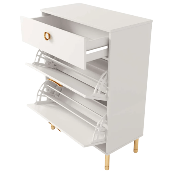 Dulap pentru încălțăminte ML-Mobila №17 110 x 80 x 40 /White /White photo 2