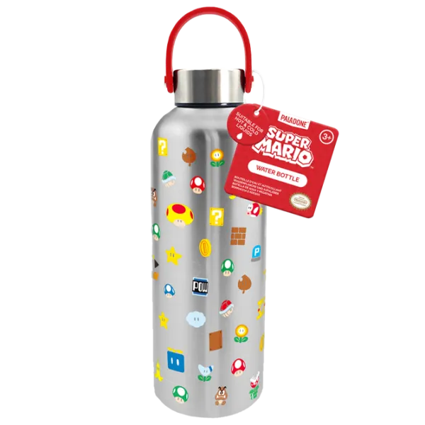 Бутылка для воды Paladone Metal Water Bottle with Carry Loop Нержавеющая сталь photo 1