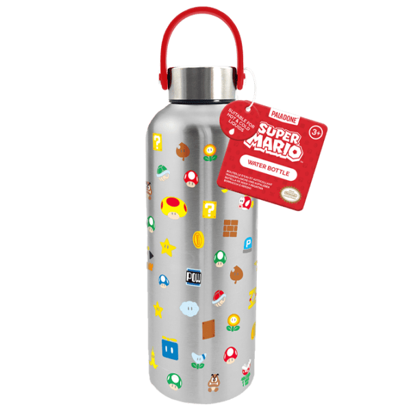 Бутылка для воды Paladone Metal Water Bottle with Carry Loop Нержавеющая сталь photo 1