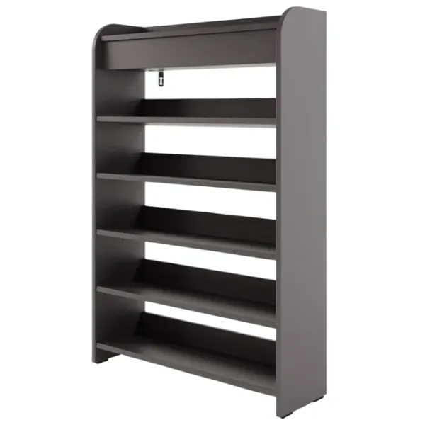 Etajeră pentru încălțăminte ML-Mobila МЛ - 14 (600) 119.4 x 60 x 25 /Stejar craft gri /Stejar Craft Gri photo 1