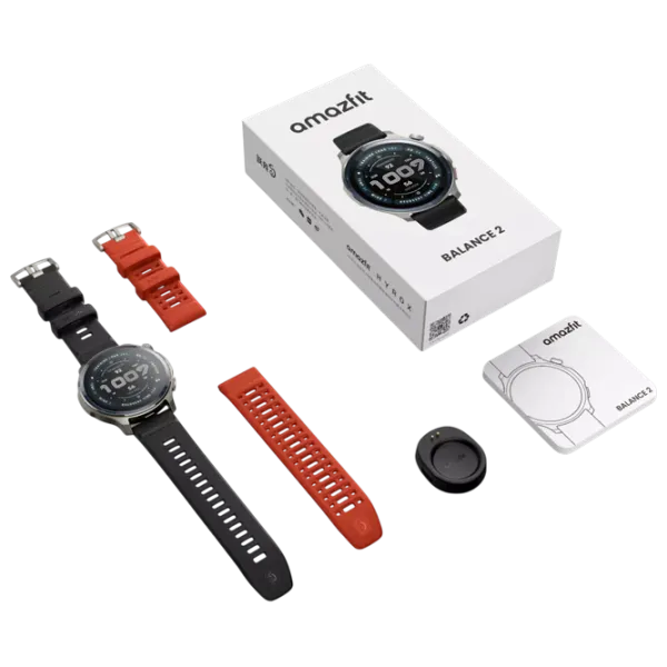 Ceas inteligent Amazfit Balance 2  1.5" / 47 mm / Black - Black /  photo 9