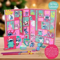 Календарь Paladone Stitch Stationery 24 Day PP13224LS Disney / Разноцветный Розовый photo 4