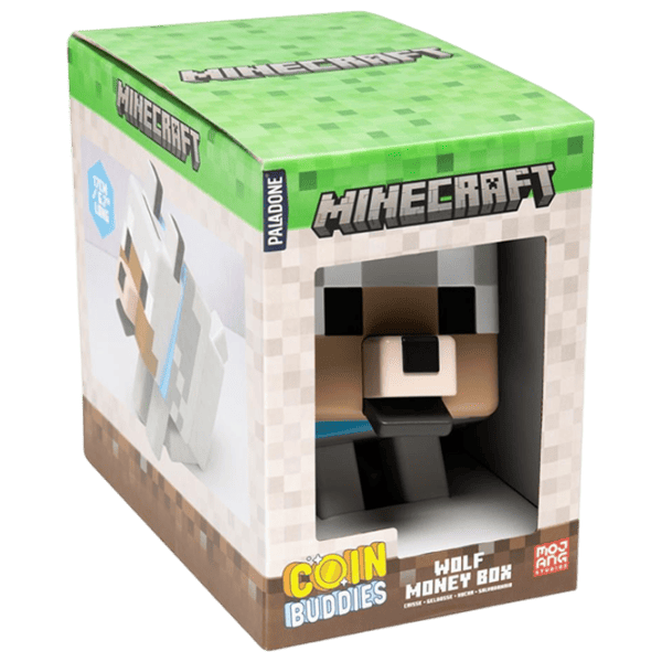  Pușculiță Paladone Wolf Shaped Money Box PP15335MCF Minecraft / Multicolor Gray photo 1