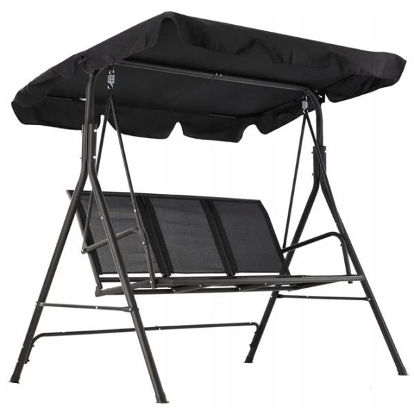 Leagăn de grădină GardenLine KRE3118  Black / 260 kg photo 1