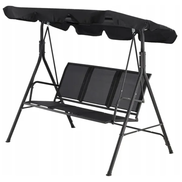 Leagăn de grădină GardenLine KRE3118  Black / 260 kg photo 3
