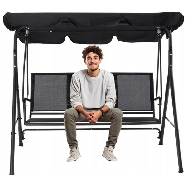 Leagăn de grădină GardenLine KRE3118  Black / 260 kg photo 5