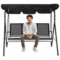 Leagăn de grădină GardenLine KRE3118 Black / 260 kg photo 5