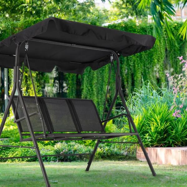 Leagăn de grădină GardenLine KRE3118  Black / 260 kg photo 6
